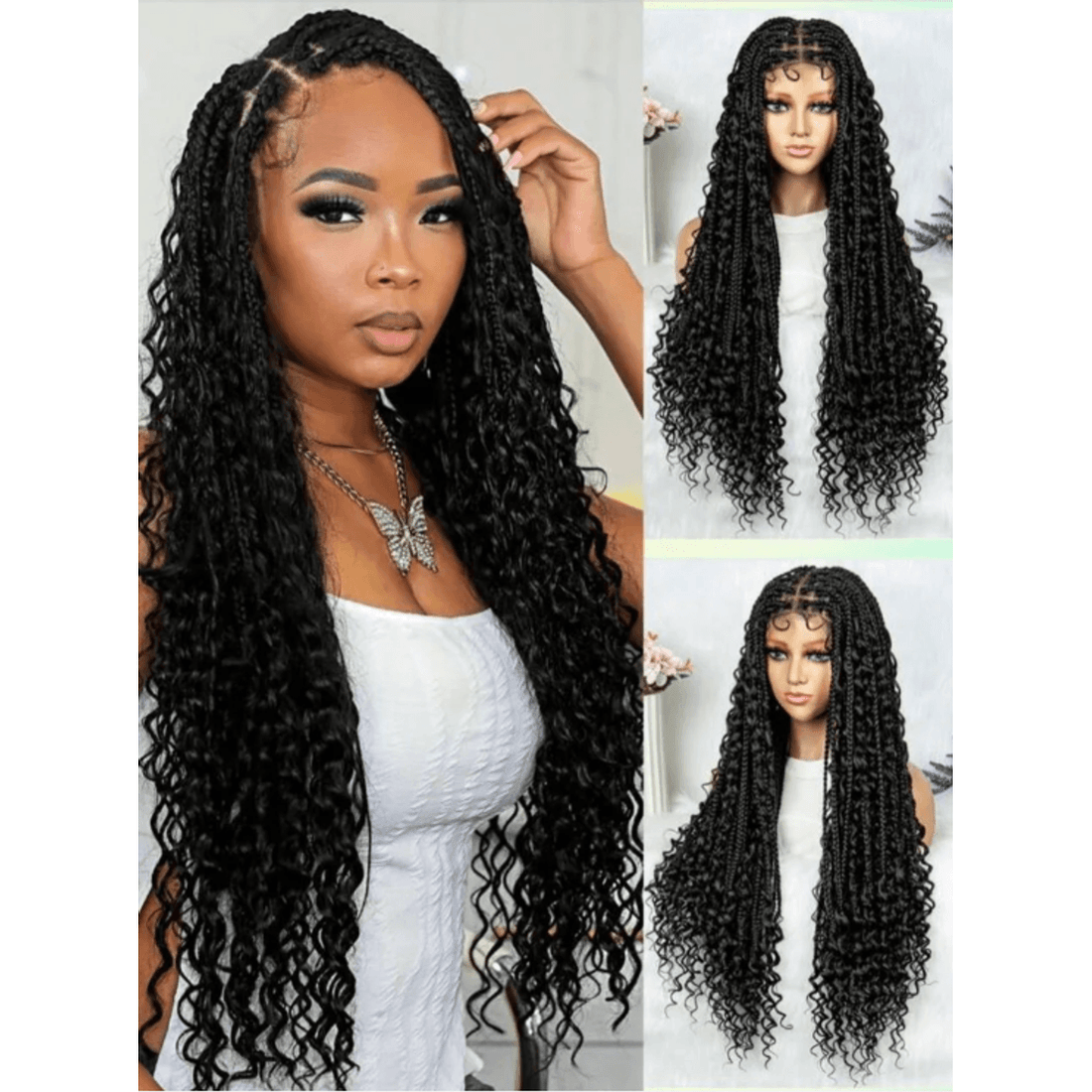 Goddess Braids Lace Front Wig 30 Inch