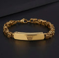 Gold-Plated Crown Bracelet — Unisex Statement Jewellery 