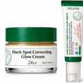 AXIS-Y dark spot correcting bundle featuring glow cream jar and niacinamide serum tube side by side