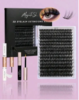 Fluffy DIY Lash Clusters Kit - 300PCS 3D Eyelash Extensions