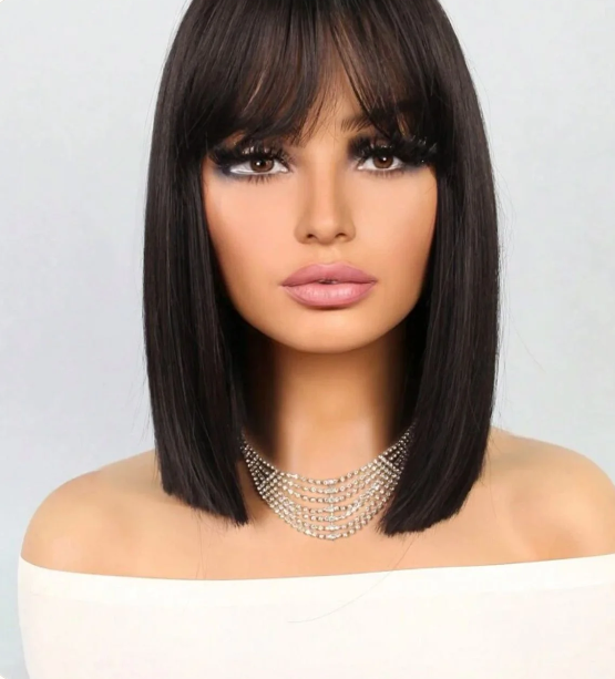 3pc Starter Wig Combo — Bob Wig with Fringe Style