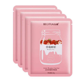 Nordik Beauty Korean Purifying Vitamin C Strawberry Face Sheet Mask (4 Pack)