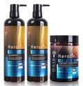Keratin Hair Care Set - Shampoo, Conditioner & Mask