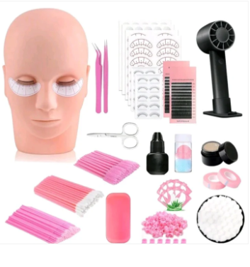Eyelash Extension Training Kit with Mannequin Head
