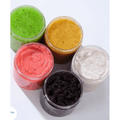 5 variants of Full Body Exfoliating Brightening Scrub — Turmeric, Kiwi, Watermelon, Coconut & Black Charcoal