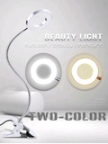 HMQ LED Eyelash Beauty Lamp - Dual Color Clip-On