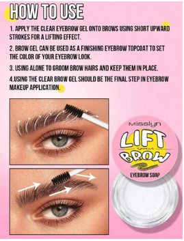 Misslyn Lift Your Brow Eyebrow Soap - Natural 4D Brow Lifter