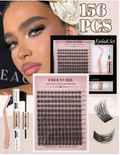 CMAYOME 156 PCS Curly Eyelashes DIY Kit