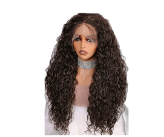 Chocolate Brown Soft Deep Lace Front Wig (Human Blend) 28 Inch