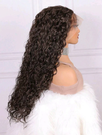 Chocolate Brown Soft Deep Lace Front Wig (Human Blend) 28 Inch
