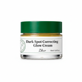 Velouré Luxe Dark Spot Correcting Glow Cream in glass jar with matte green lid and white label