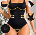Seamless Bodysuit Shapewear — U-Neck Hook Closure 